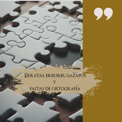 Erratas, errores y faltas de ortografía