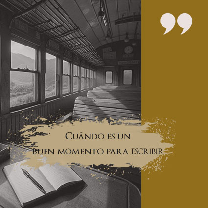 Cuándo es un buen momento para escribir