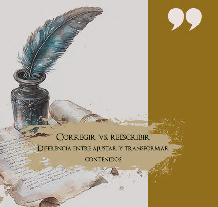 Entre corregir y reescribir